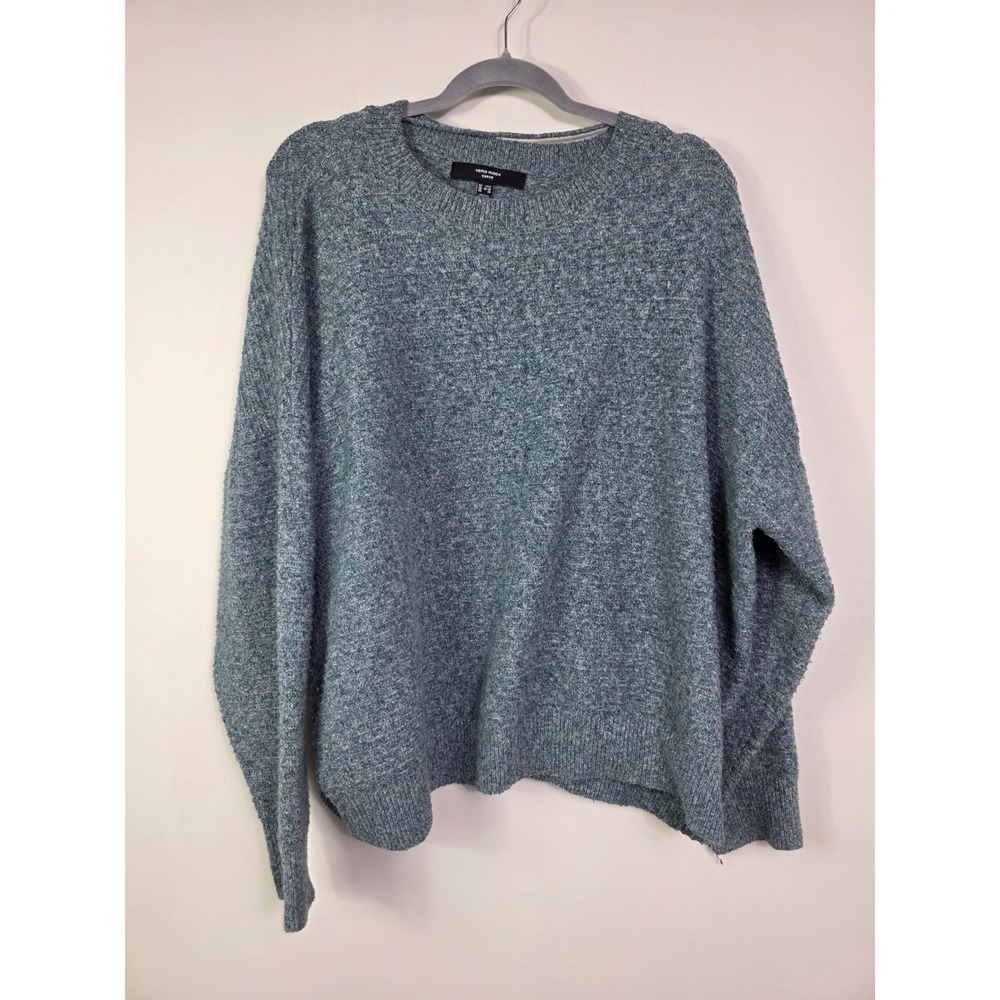 Vero Moda Curve Sweater 2X Womens Blue Marl Knit Pullover Crewneck Drop Shoulder